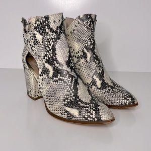 Steve Madden snakeskin boot with studs